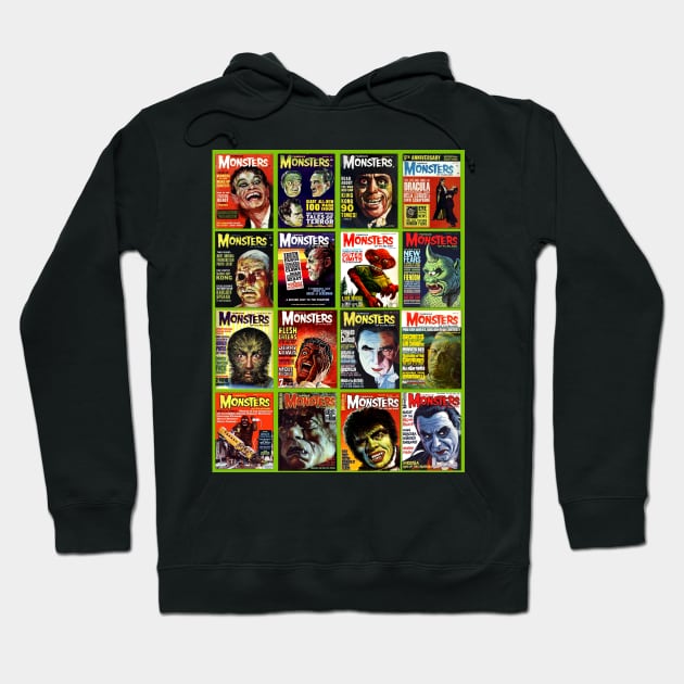 Famous Monsters Collage Series 2 Hoodie by Starbase79